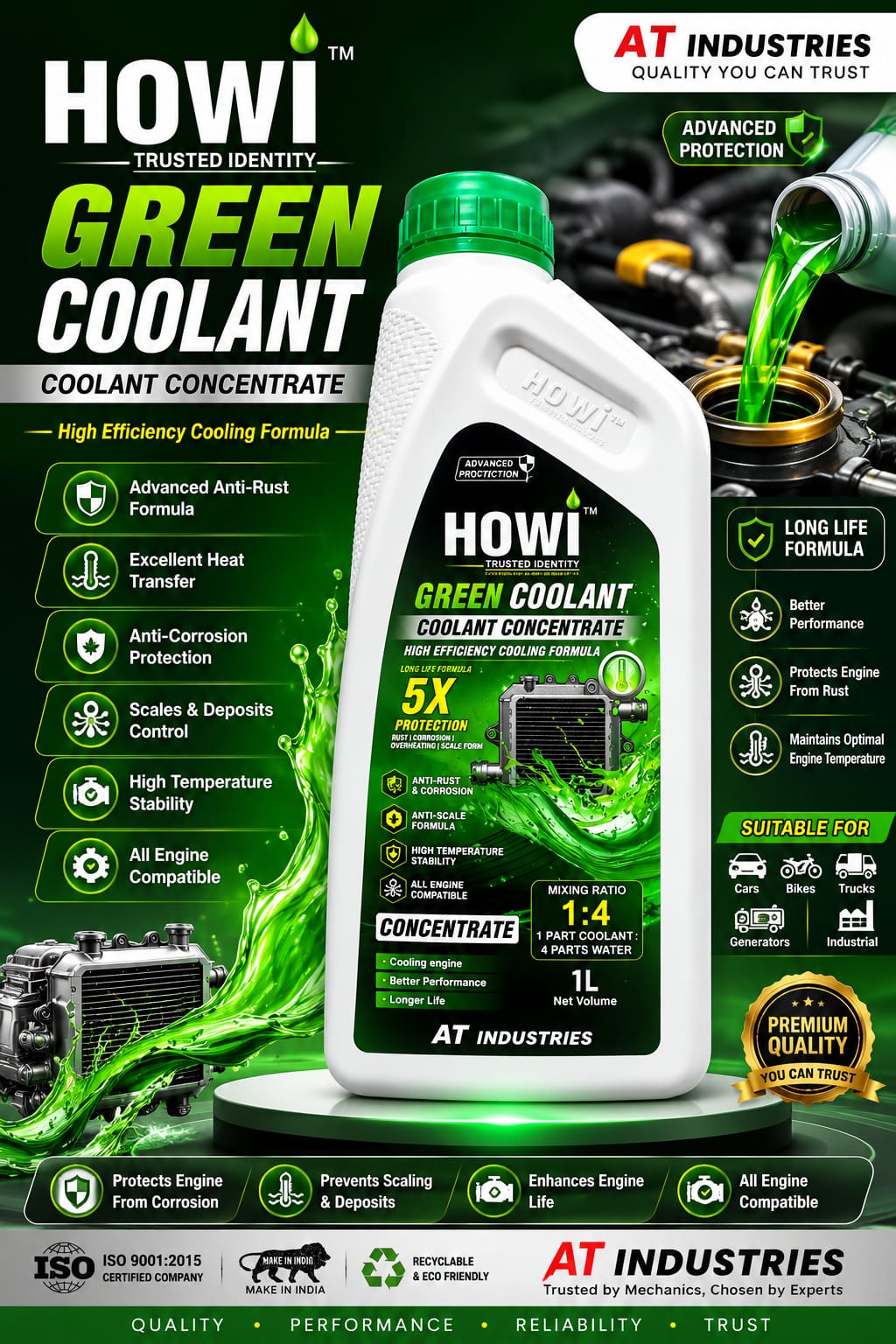 HOWI Green Coolant Concentrate